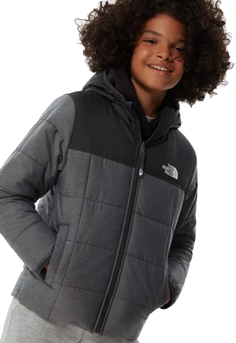 The North Face Boys Reversible Perrito Jacket - TNF Medium Grey Heather-3